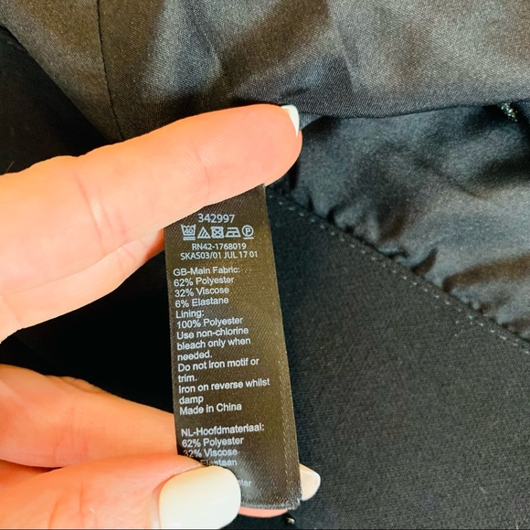 Monsoon sz 4 Black Military Piped Jacket Blazer 3158 - Picture 10 of 11